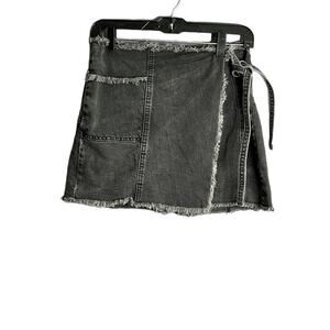 BDG Urban Outfitters Black Denim Wrap Skirt Size Medium